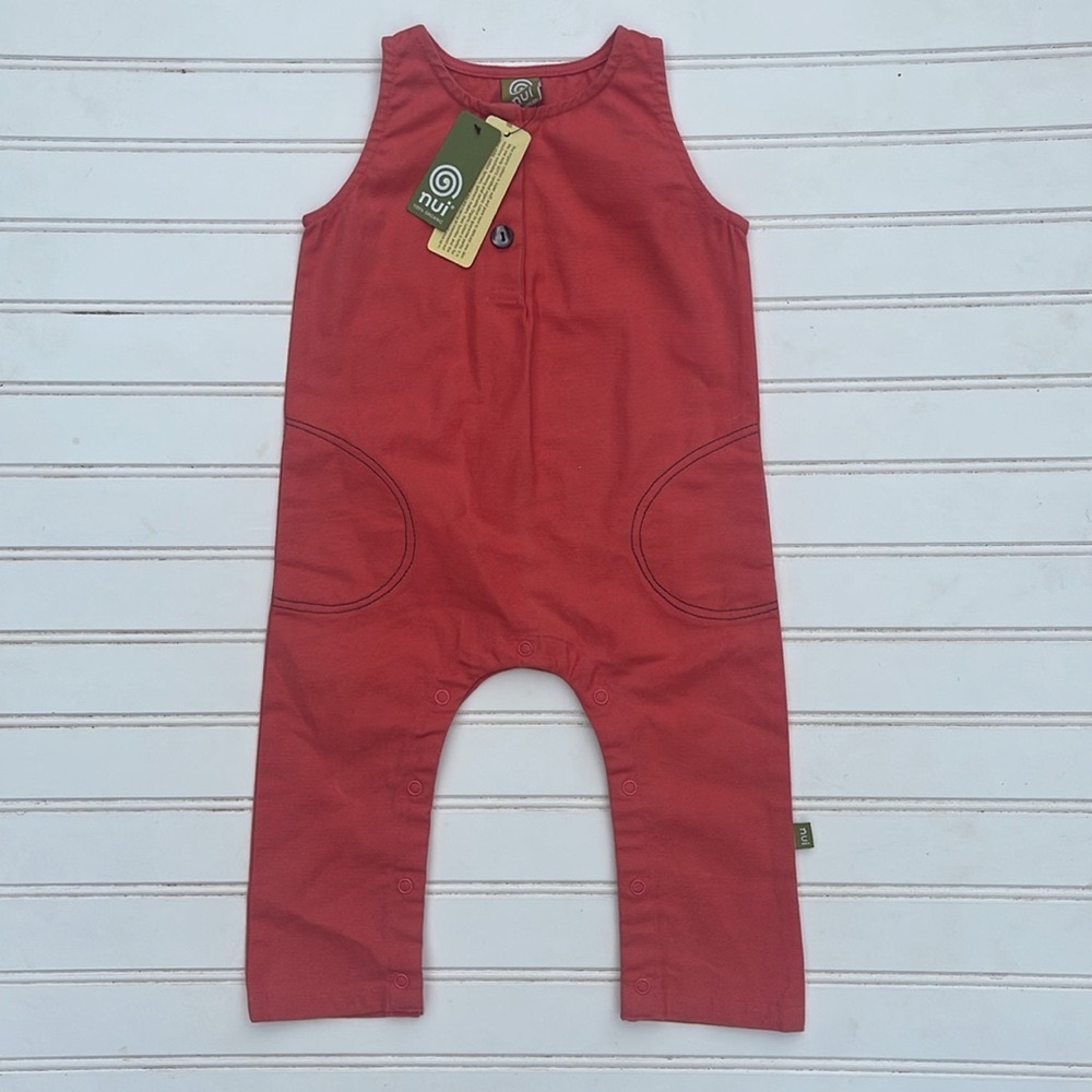 NUI NWT 100% Organic Cotton Burnt Orange Jumpsuit